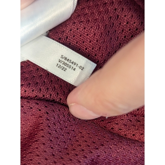 Athleta Brooklyn Bomber Jacket I. Maroon Size Medium - Picture 6 of 8